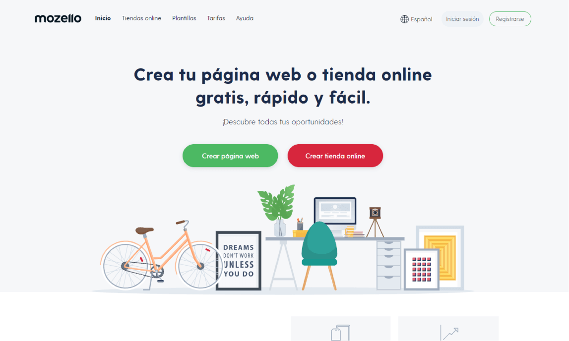 mozello crear pagina web rapido