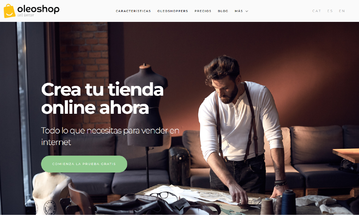 oleoshop crear tienda online