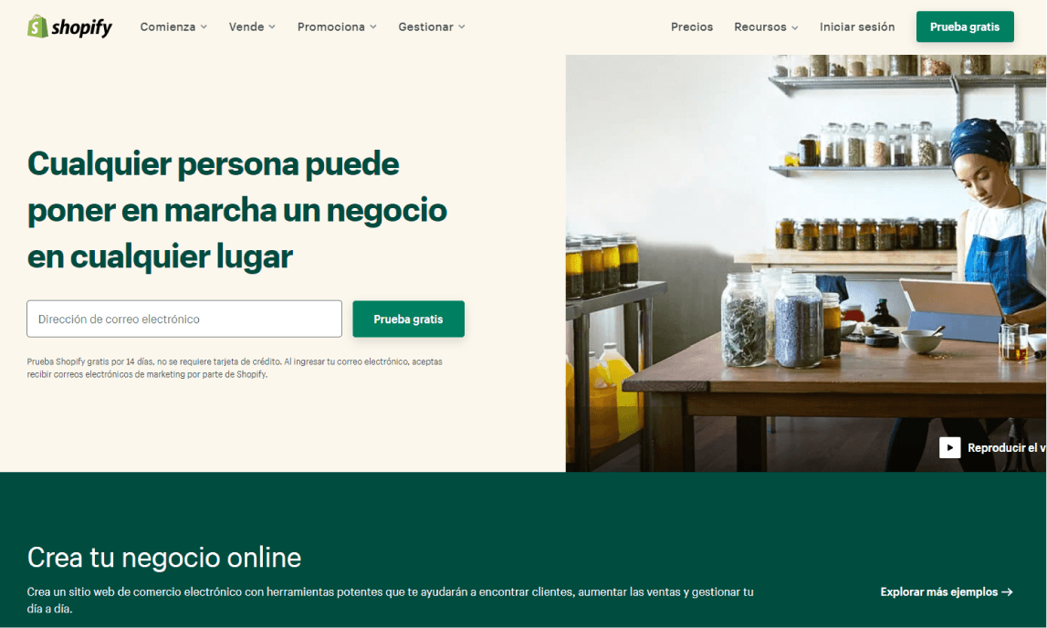 Shopify crear tienda online