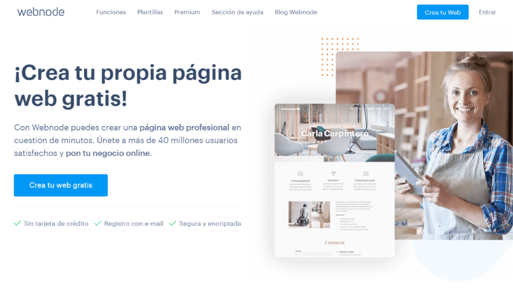 Webnode crear paginas web