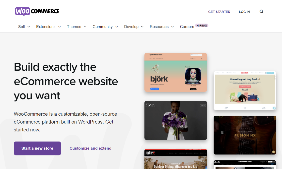 woocommerce crear paginas web