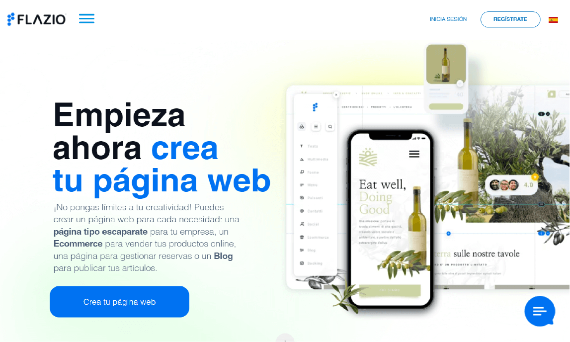 FLAZIO crear pagina web