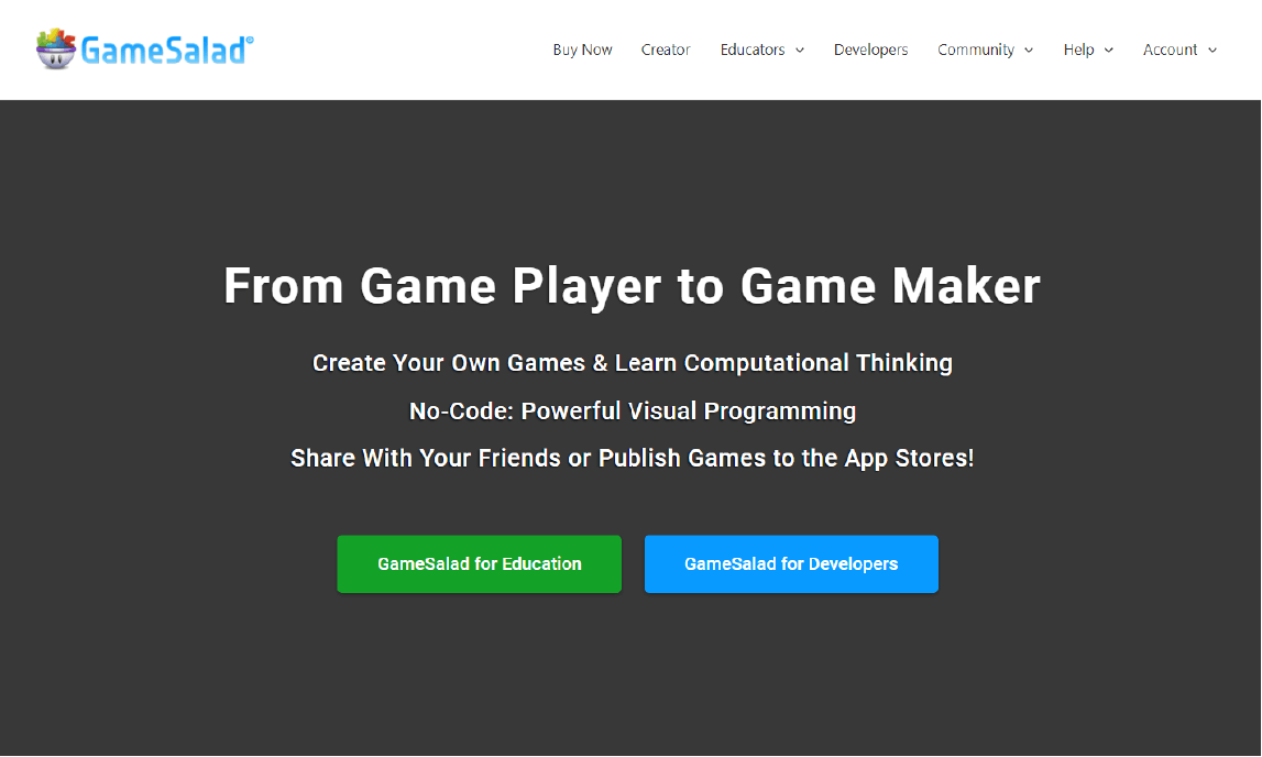 GAMESALAD crear app
