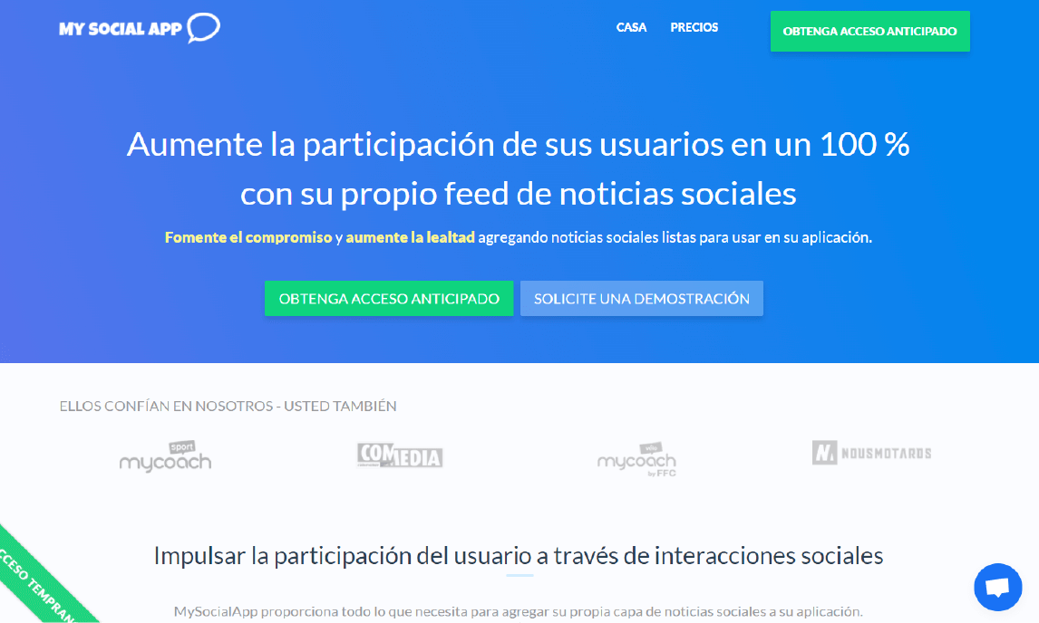 MYSOCIALAPP crear app