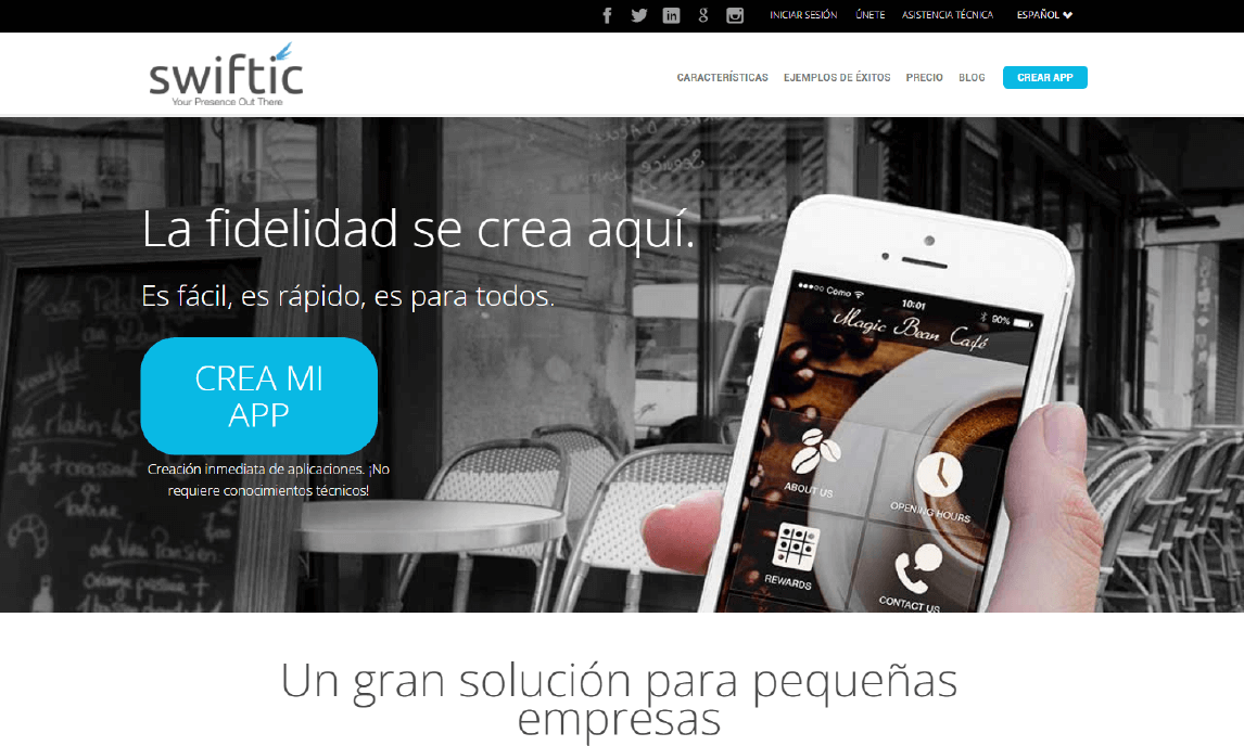 SWIFTIC crear app