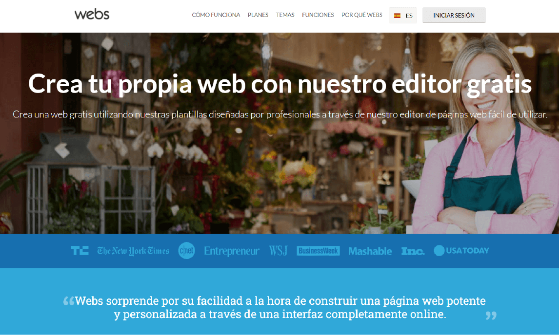 WEBS crear pagina web